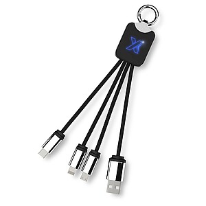 SCX.design C15 quatro light-up cable, blue