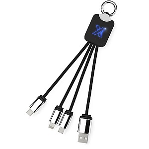SCX.design C15 quatro light-up cable, blue