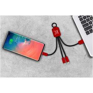 SCX.design C15 quatro light-up cable, mid red