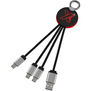 SCX.design C16 ring light-up cable, red