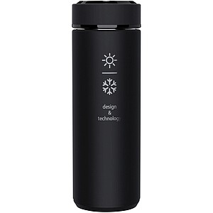 SCX.design D10 insulated smart bottle, solid black
