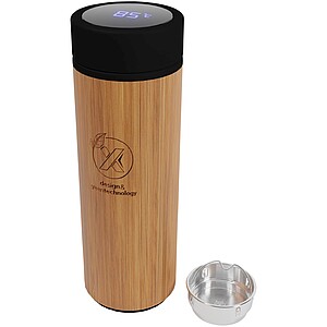 SCX.design D11 500 ml bamboo smart bottle, wood