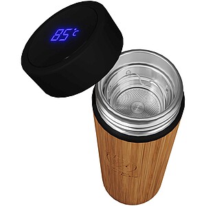 SCX.design D11 500 ml bamboo smart bottle, wood
