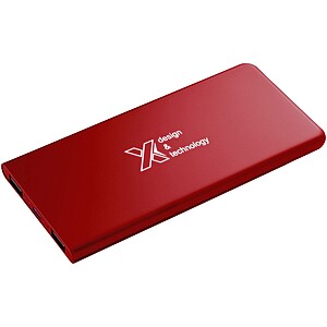 SCX.design P15 light-up 5000 mAh power bank, mid red
