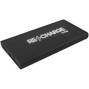 SCX.design P40 10.000 mAh light-up wireless rubber power bank, solid black