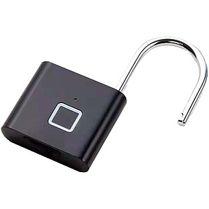 SCX.design T11 smart fingerprint padlock, solid black