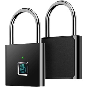 SCX.design T11 smart fingerprint padlock, solid black