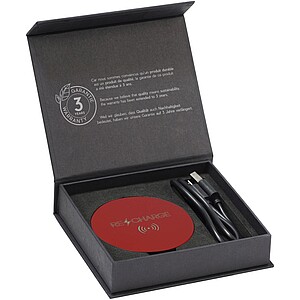 SCX.design W12 wireless charging station, mid red