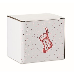 Seasonal ceramic mug 300ml, red