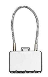 Security Lock, matt silver