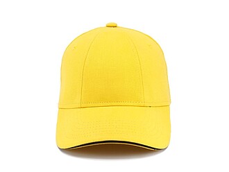 Šestipanelová kšiltovka se sandwich kšiltem, žlutá