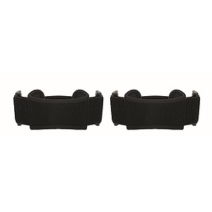 Set of 2 sports knee support, black