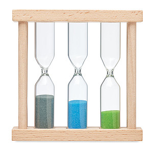 Set of 3 wooden sand timer MO6762-40
