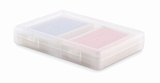 Set of classic playing cards, transparent