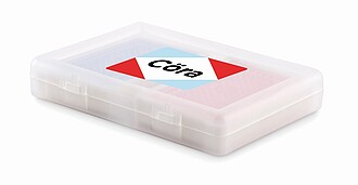 Set of classic playing cards, transparent