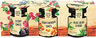 set of roasted teas - forest blend, sea buckthorn, aloe vera with kiwi