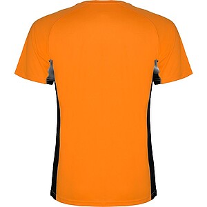 Shanghai short sleeve kids sports t-shirt, fluor orange, size 4