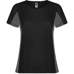 Shanghai short sleeve womens sports t-shirt, black, size S