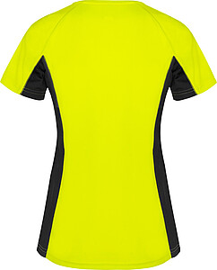 Shanghai short sleeve womens sports t-shirt, fluor yellow, size S
