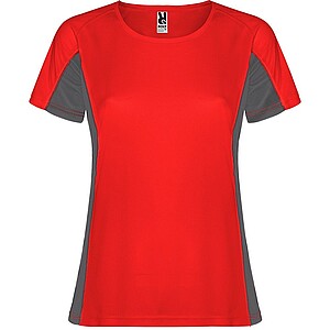 Shanghai short sleeve womens sports t-shirt, red, size S