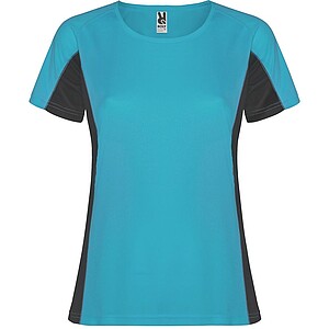 Shanghai short sleeve womens sports t-shirt, turquoise, size 2XL