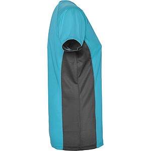 Shanghai short sleeve womens sports t-shirt, turquoise, size S