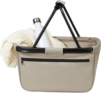 Shopper basket with zip pocket, turquise $ $