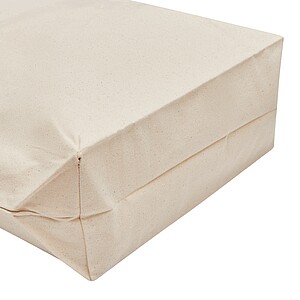 Shopper made of cotton canvas, beige