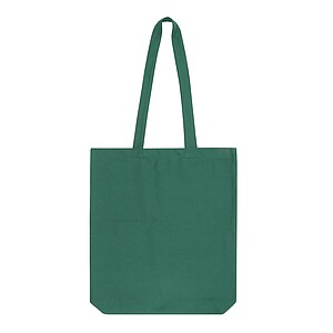 Shopper made of cotton twill, dark green