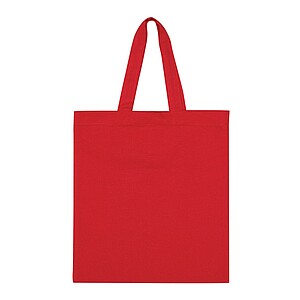 Shopper made of cotton twill, red