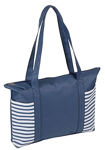 Shopper "Twin" 600D, blue/white