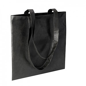 Shopping bag in nonwoven, black