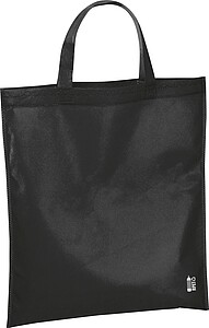 Shopping bag made of recycled non-woven, black