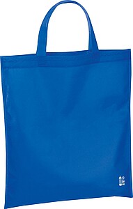 Shopping bag made of recycled non-woven, blue