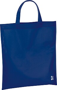 Shopping bag made of recycled non-woven, dark blue