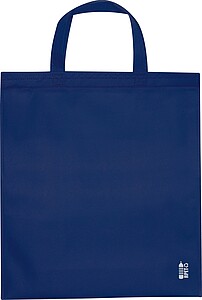 Shopping bag made of recycled non-woven, dark blue