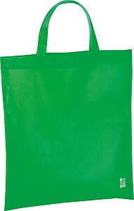 Shopping bag made of recycled non-woven, green