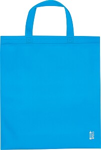 Shopping bag made of recycled non-woven, light blue