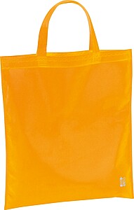 Shopping bag made of recycled non-woven, orange