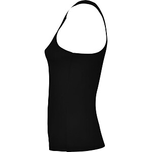 Shura womens sports vest, black, size S