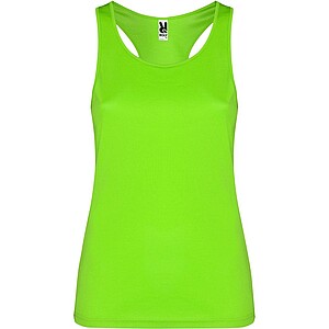 Shura womens sports vest, lime, size L