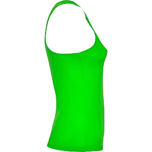 Shura womens sports vest, lime, size S