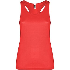 Shura womens sports vest, red, size L