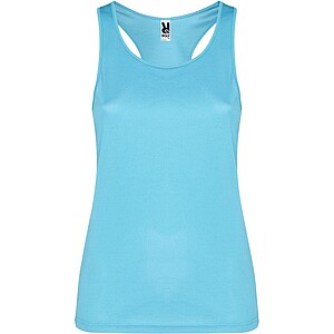 Shura womens sports vest, turquoise, size S