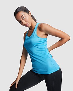 Shura womens sports vest, white, size L