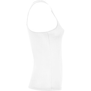 Shura womens sports vest, white, size L