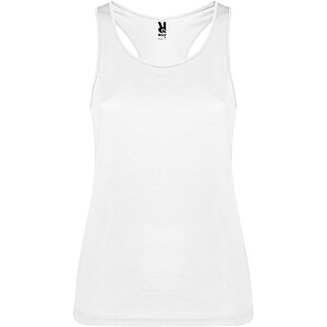 Shura womens sports vest, white, size M