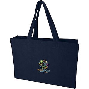 Siam GRS recycled terry beach tote bag 13L, navy