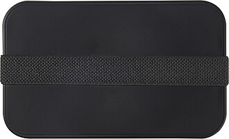 Single layer lunch box, black