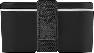 Single layer lunch box, black